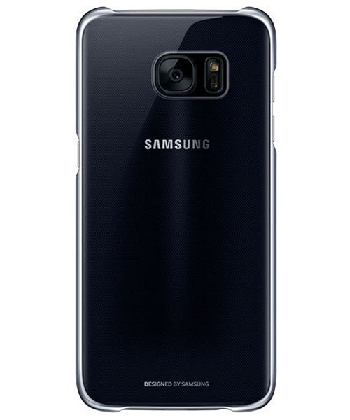 Samsung Galaxy S7 Edge Clear Cover Zwart Origineel afbeelding 2