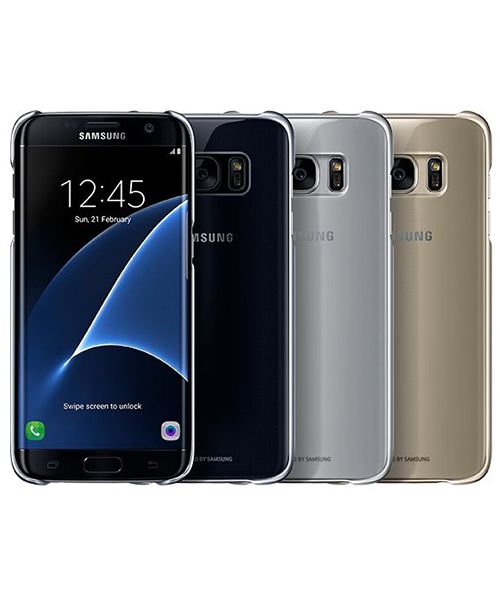 Samsung Galaxy S7 Edge Clear Cover Zwart Origineel afbeelding 4