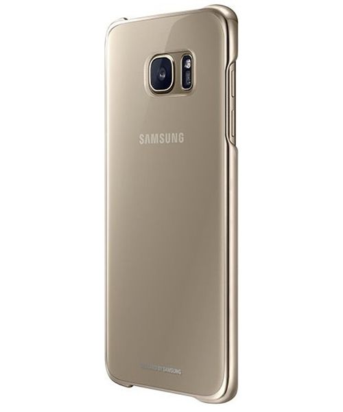 Samsung Galaxy S7 Edge Clear Cover Goud Origineel afbeelding 1