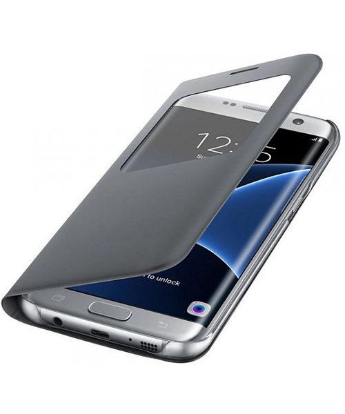 Samsung Galaxy S7 Edge S-View Cover Zilver Origineel afbeelding 3