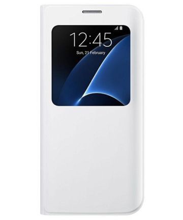 Samsung Galaxy S7 Edge S-View Cover Wit Origineel Hoesjes