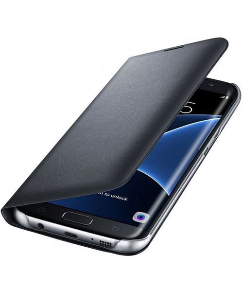 Samsung Galaxy S7 Edge Portemonnee Hoesje Zwart Origineel afbeelding 1