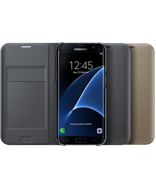 Samsung Galaxy S7 Edge Portemonnee Hoesje Zwart Origineel afbeelding 6