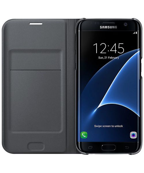 Samsung Galaxy S7 Edge Portemonnee Hoesje Zwart Origineel afbeelding 5