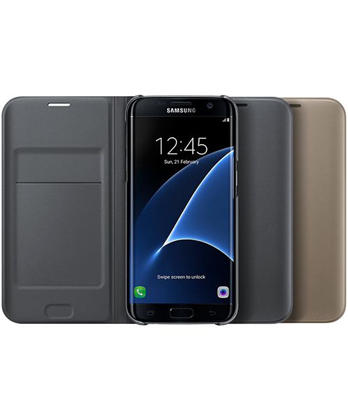 Samsung Galaxy S7 Edge Portemonnee Hoesje Goud Origineel afbeelding 6