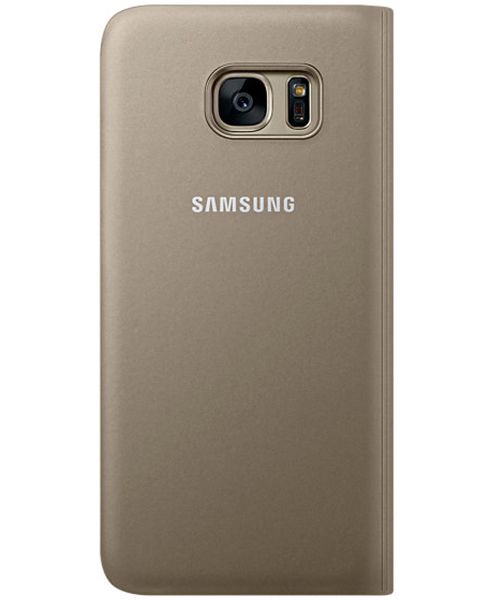 Samsung Galaxy S7 Edge Portemonnee Hoesje Goud Origineel afbeelding 5