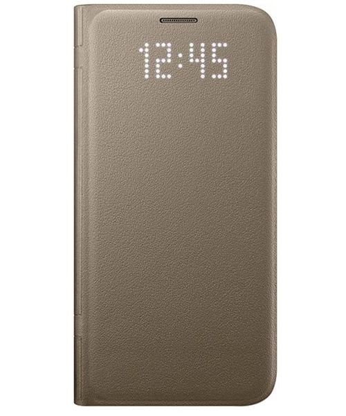 Samsung Galaxy S7 Edge Led View Hoesje Goud Origineel afbeelding 1