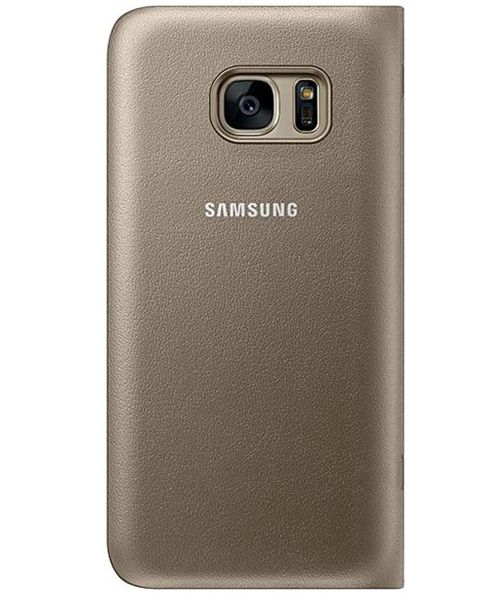 Samsung Galaxy S7 Edge Led View Hoesje Goud Origineel afbeelding 4