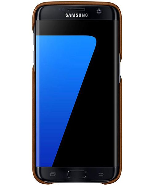 Samsung Galaxy S7 Edge Cover Bruin Origineel afbeelding 3
