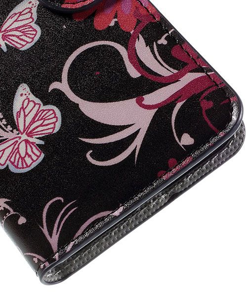 Samsung Galaxy J3 (2016) Portemonnee Hoesje Butterfly Flowers afbeelding 7