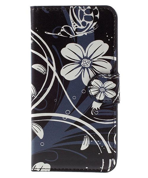 Samsung Galaxy J3 (2016) Portemonnee Hoesje White Flower afbeelding 3