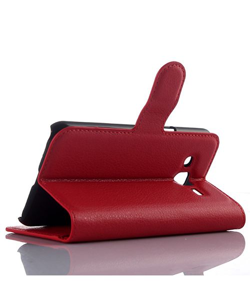Samsung Galaxy J3 (2016) Portemonnee Hoesje Rood afbeelding 3