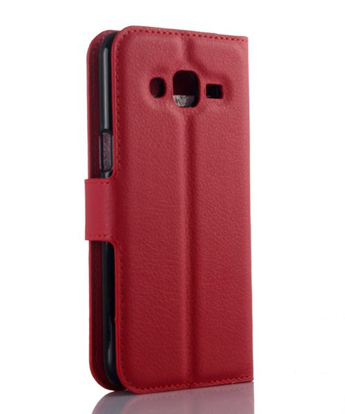 Samsung Galaxy J3 (2016) Portemonnee Hoesje Rood afbeelding 4