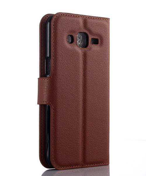 Samsung Galaxy J3 (2016) Portemonnee Hoesje Bruin afbeelding 4