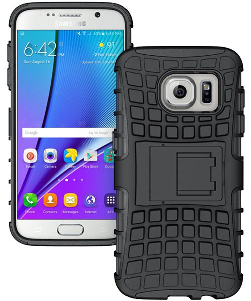 Samsung Galaxy S7 Hybrid Kickstand Hoesje Zwart afbeelding 3