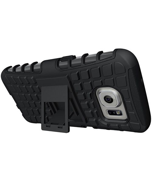 Samsung Galaxy S7 Hybrid Kickstand Hoesje Zwart afbeelding 2