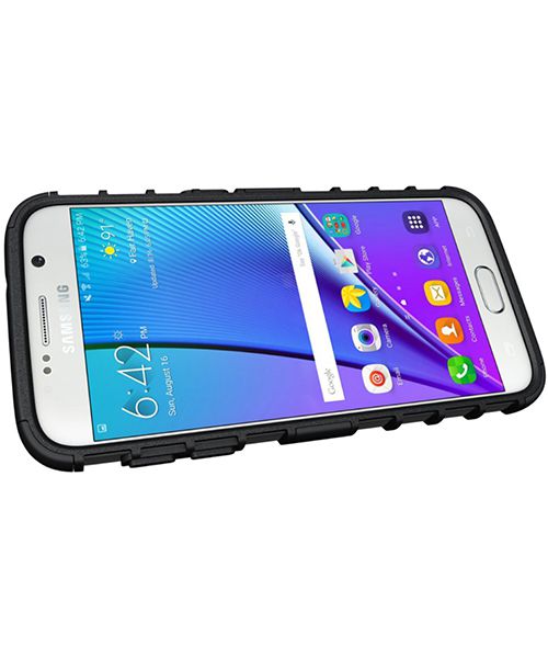 Samsung Galaxy S7 Hybrid Kickstand Hoesje Zwart afbeelding 6