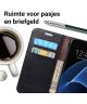 Samsung Galaxy S7 Edge Portemonnee Bookcase Hoesje Zwart