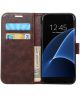 Samsung Galaxy S7 Edge Portemonnee Bookcase Hoesje Coffee