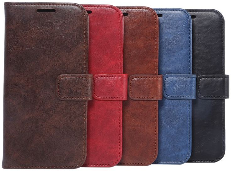 Samsung Galaxy S7 Edge Portemonnee Bookcase Hoesje Coffee afbeelding 12
