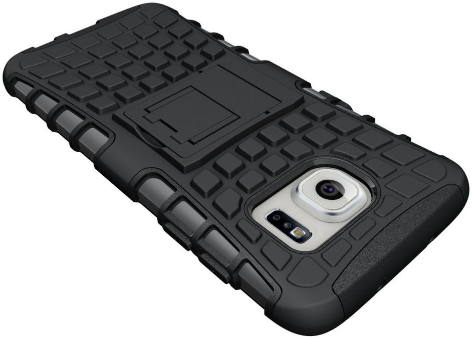 Samsung Galaxy S7 Edge Hybrid Kickstand Hoesje Zwart afbeelding 5