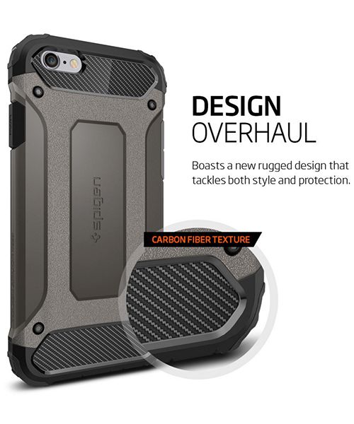 Spigen Tough Armor Tech Case Apple iPhone 6S Gunmetal afbeelding 2