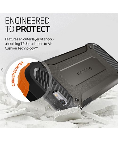 Spigen Tough Armor Tech Case Apple iPhone 6S Gunmetal afbeelding 4