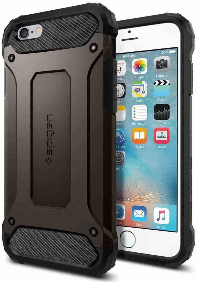 Spigen Tough Armor Tech Case Apple iPhone 6S Gunmetal afbeelding 1