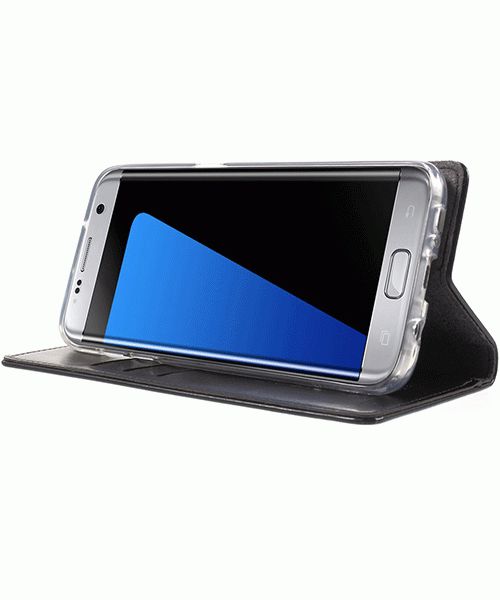 Mercury Portemonnee Flip Hoesje Samsung Galaxy S7 Edge Zwart afbeelding 3