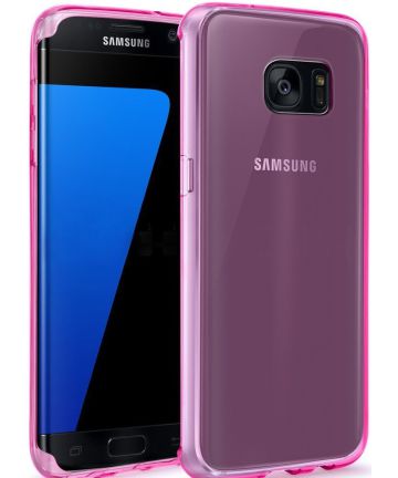 Samsung Galaxy S7 Edge Slim Gel TPU Hoesje Roze Hoesjes