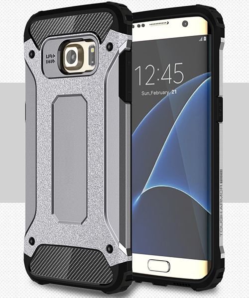 Samsung Galaxy S7 Edge Cool Armor Hoesje Grijs afbeelding 1
