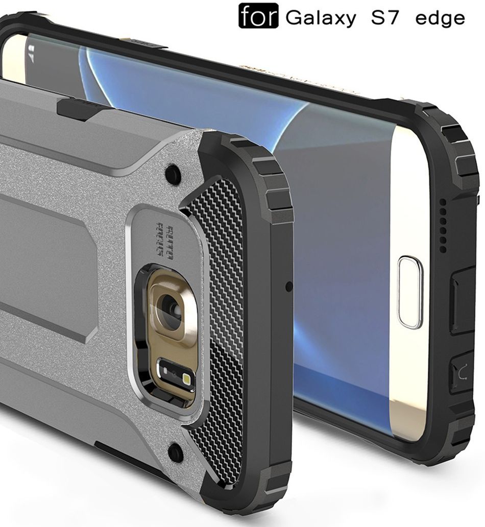 Samsung Galaxy S7 Edge Cool Armor Hoesje Grijs afbeelding 2
