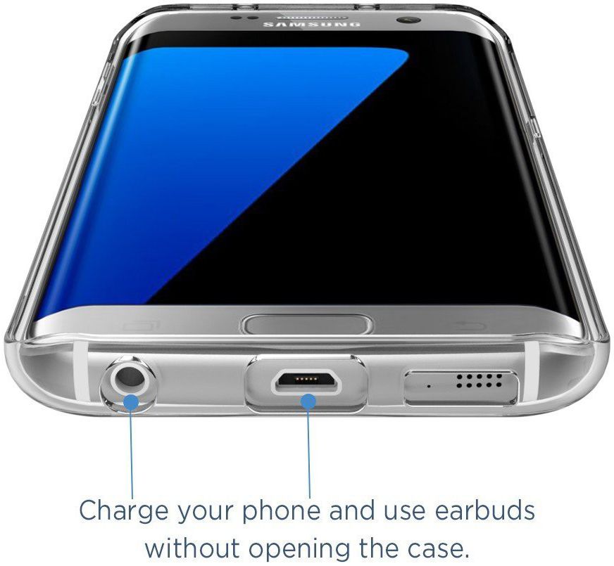 Samsung Galaxy S7 Edge Glanzend TPU Hoesje Transparant afbeelding 7