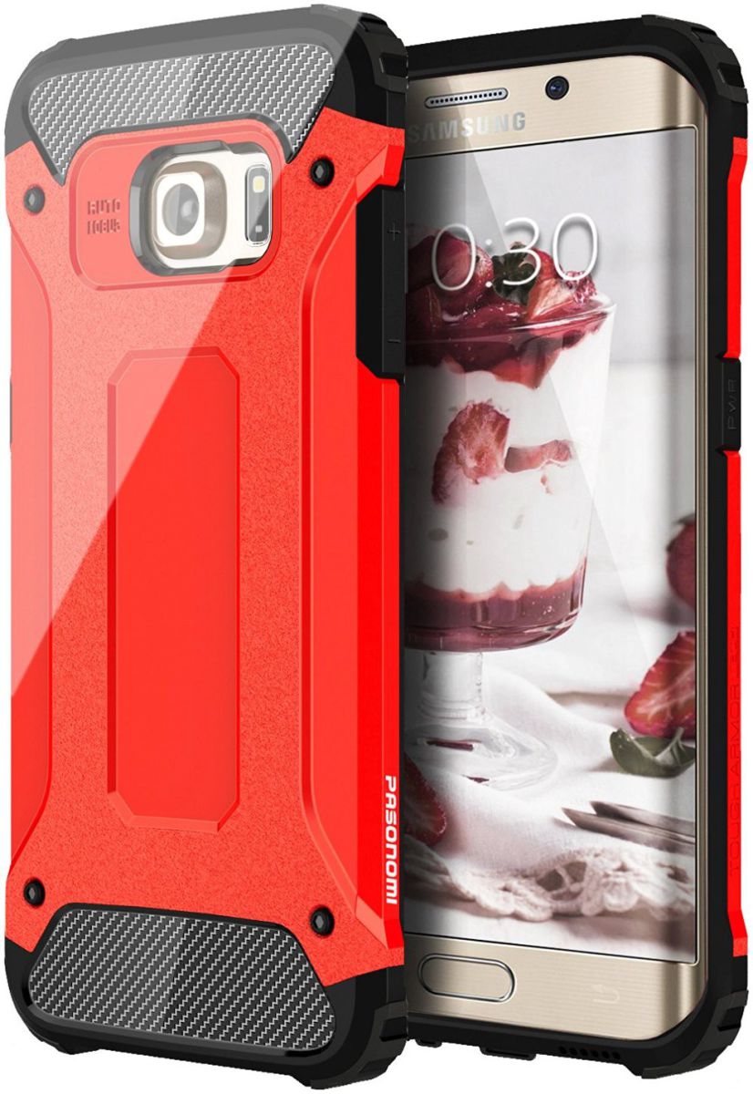 Samsung Galaxy S7 Edge Cool Armor Hoesje Rood afbeelding 1