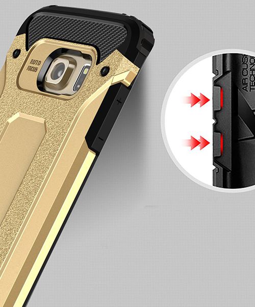 Samsung Galaxy S7 Edge Cool Armor Hoesje Goud afbeelding 6