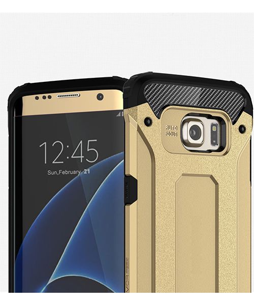Samsung Galaxy S7 Edge Cool Armor Hoesje Goud afbeelding 10