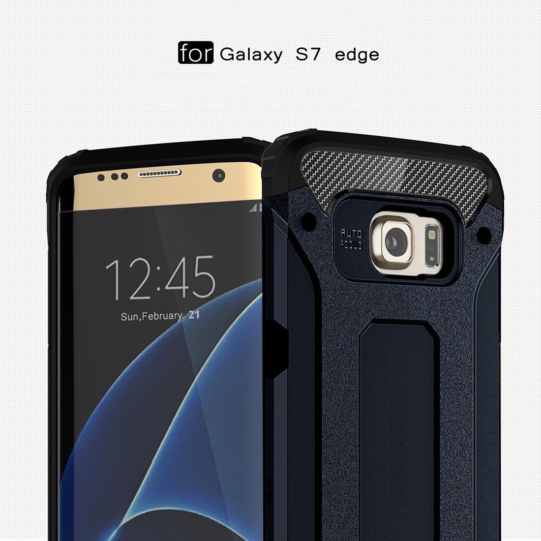 Samsung Galaxy S7 Edge Cool Armor Hoesje Blauw afbeelding 5