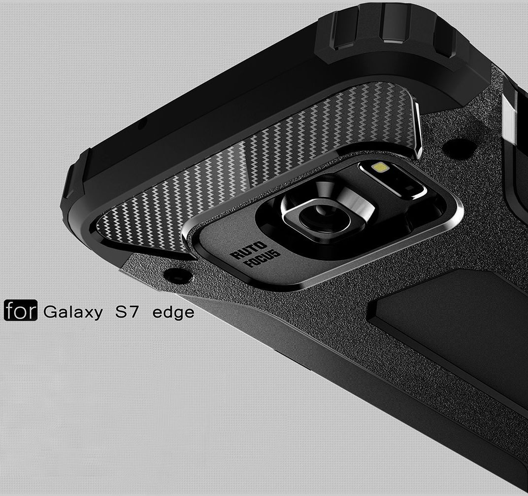 Samsung Galaxy S7 Edge Cool Armor Hoesje Zwart afbeelding 5