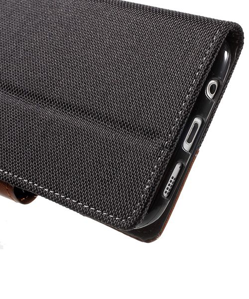 Samsung Galaxy S7 Edge Denim Portemonnee Hoesje Zwart afbeelding 10