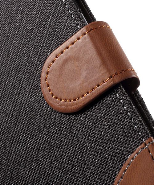 Samsung Galaxy S7 Edge Denim Portemonnee Hoesje Zwart afbeelding 9