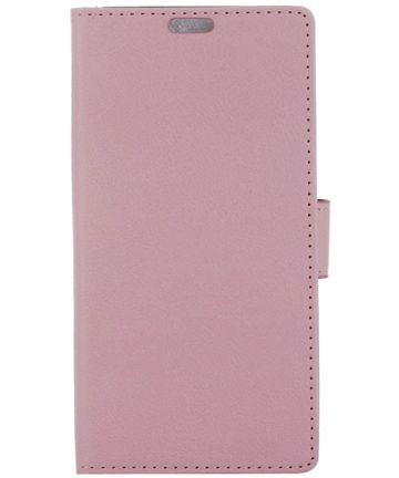 LG G5 Lederen Portmonnee Hoesje Roze Hoesjes