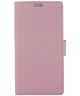 LG G5 Lederen Portmonnee Hoesje Roze