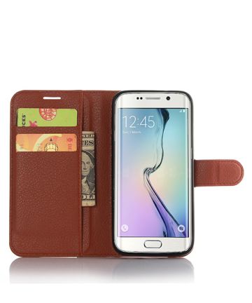 Samsung Galaxy S7 Edge Flip Hoesje met Portemonnee Bruin Hoesjes