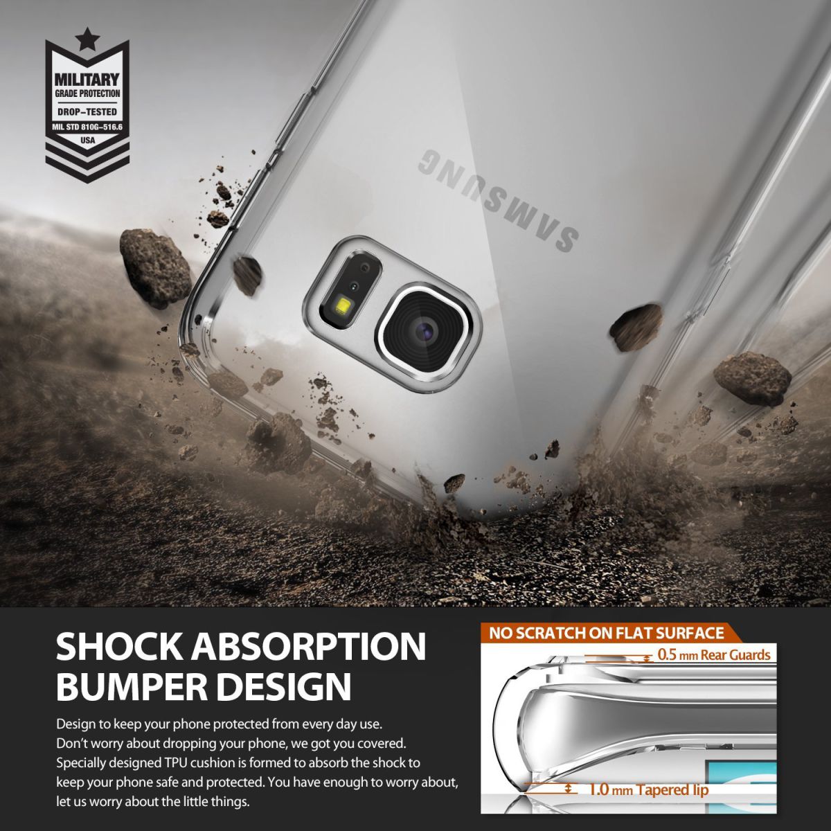 Ringke Fusion Samsung Galaxy S7 Edge hoesje doorzichtig Crystal View afbeelding 8