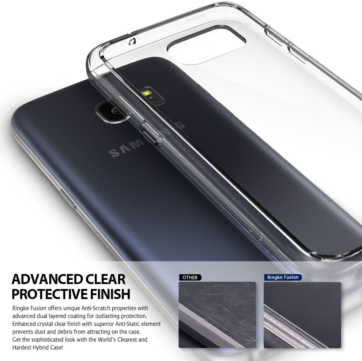 Ringke Fusion Samsung Galaxy S7 hoesje doorzichtig Crystal View afbeelding 3