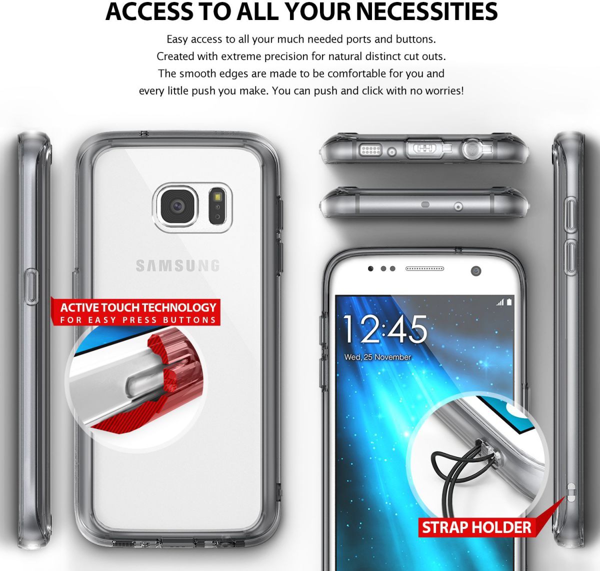 Ringke Fusion Samsung Galaxy S7 hoesje doorzichtig Crystal View afbeelding 6