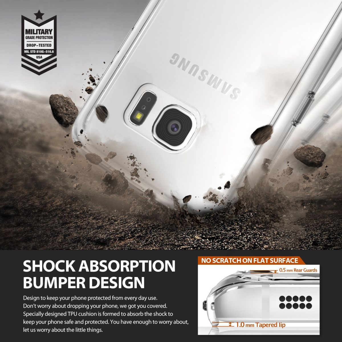 Ringke Fusion Samsung Galaxy S7 hoesje doorzichtig Crystal View afbeelding 7