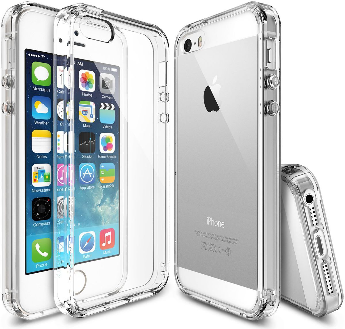 Ringke Fusion Apple iPhone SE Hoesje Doorzichtig Crystal View afbeelding 1