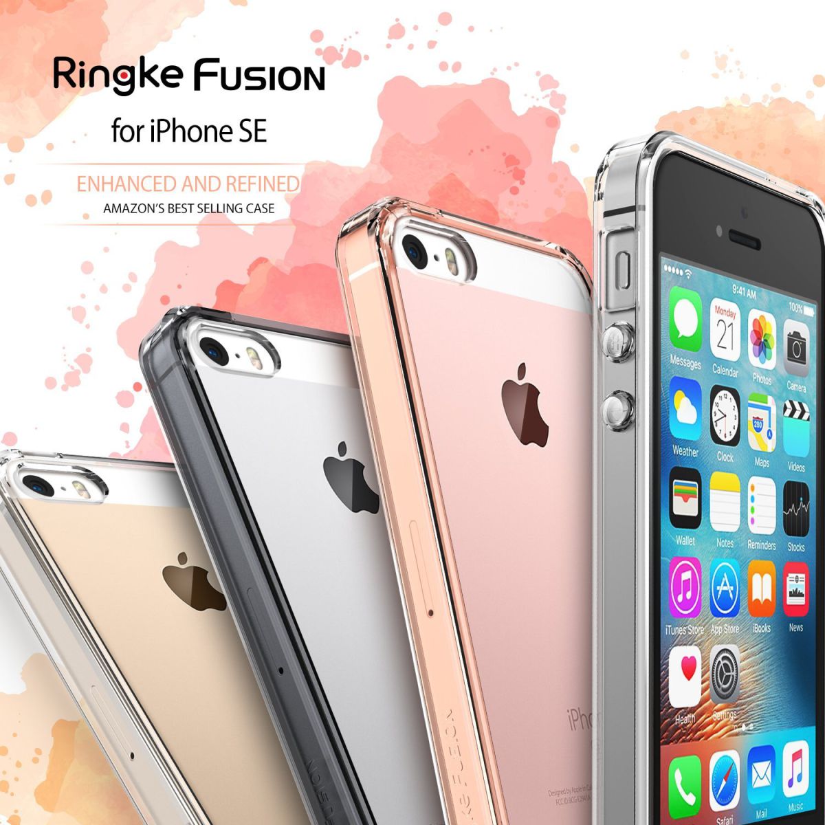 Ringke Fusion Apple iPhone SE Hoesje Doorzichtig Crystal View afbeelding 5