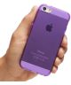 Apple iPhone SE Hoesje Transparant TPU Paars